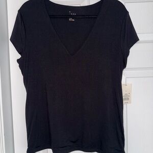 a new day Classic Black V-Neck Tee